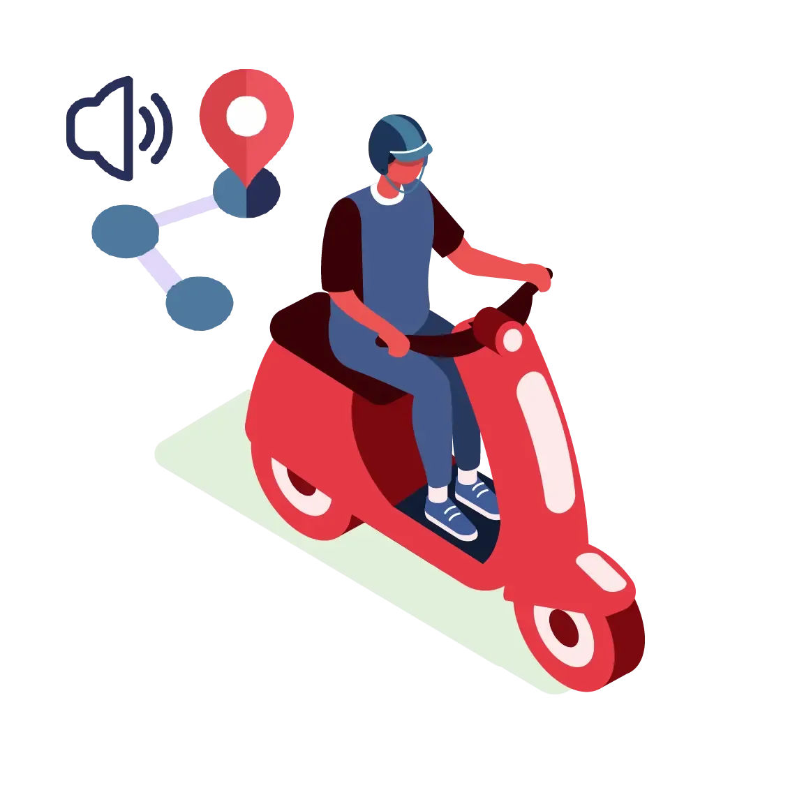 Scooter sound navigation